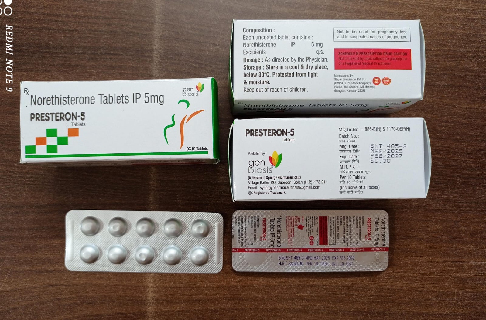 Presteron 5mg